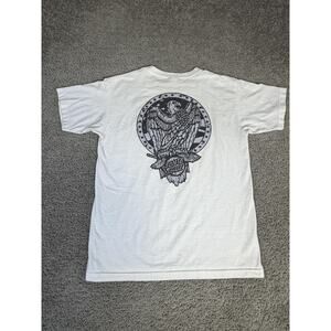 Vintage NHS Santa Cruz Shirt Mens M White Eagle Crest Graphic Skateboarding Tee